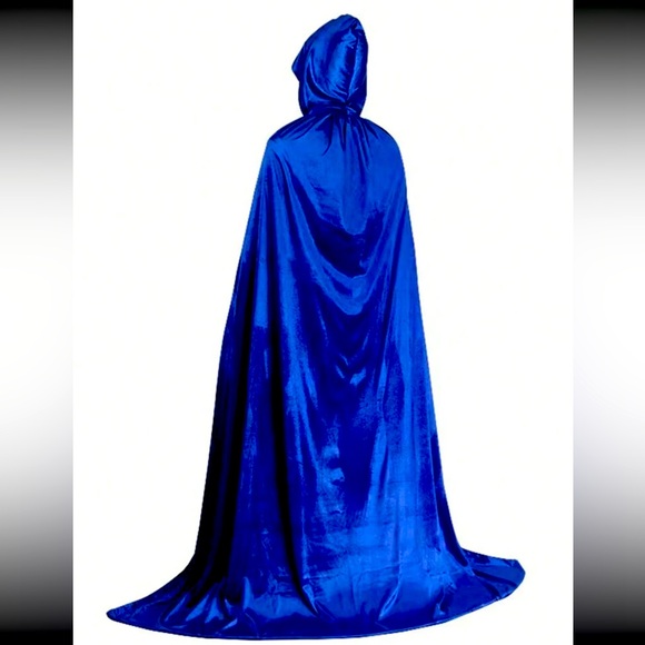 Cloak Robe With Hood Costume
Color: Blue Gold Velvet Hooded - Picture 1 of 5